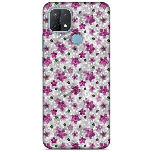 Oppo A15 Uyumlu Kılıf Pembe Delisi (6) Silikon Kılıf Çiçek