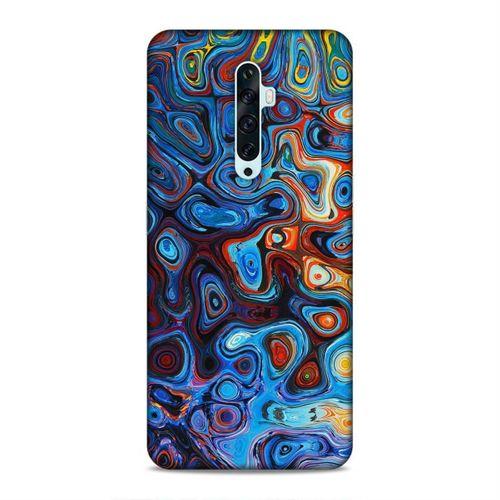 Oppo Reno 2Z Kılıf Modern Mavi Arka Kapak Silikon Koruma Full Koruyucu