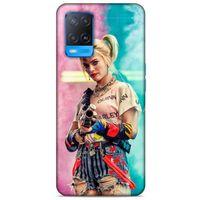 Oppo A54 4G Uyumlu Kılıf Harley Quinn (27) Tasarımlı Kılıf Kobalt mavisi