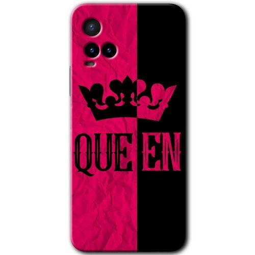 Potkal Hediye Fabrikası Vivo Y21s Kılıf HD Desen Baskılı Arka Kapak - Queen