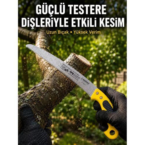 Bahçe Bıçkısı Keskin Çelik Diş Yapısıyla Pratik Kesim