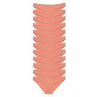 12 Adet Süper Eko Set Likralı Kadın Slip Külot Pudra