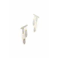 Taşlı Mineli Küpe - Altın