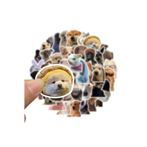 Sevimli Köpek Çıkartmaları Laptop Notebook Tablet Sticker Seti