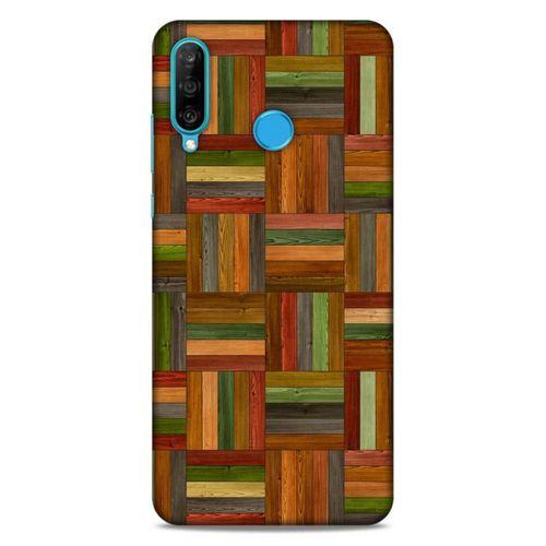 Lopard Huawei P30 Lite Uyumlu Kılıf Wood'X (21) Koruyucu Kapak Baskılı