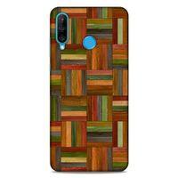 Lopard Huawei P30 Lite Uyumlu Kılıf Wood'X (21) Koruyucu Kapak Baskılı