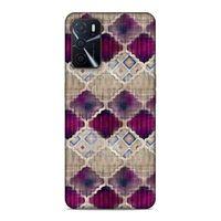 Oppo A16 Uyumlu Kılıf Utopia (7) Telefon Kılıfı Bordo Mavi
