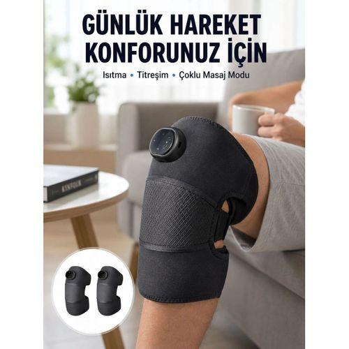 3 Seviyeli Titreşimli Isıtmalı Diz Bakım Masaj Cihazı Yeni Nesil