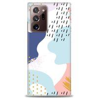 Samsung Galaxy Note 20 Ultra Kılıf HD Baskılı Kılıf - Renkler Renkler + Tam Ekran Koruyucu