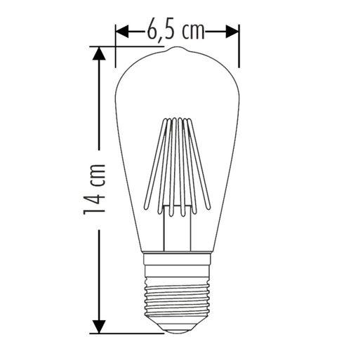 8W LED RUSTİK AMPUL