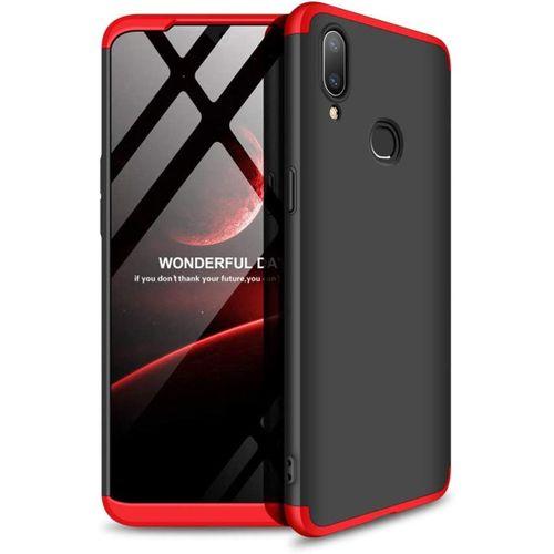 Samsung Galaxy A10S Uyumlu Kılıf Koruyucu Sert Double Dip Protective Siyah-Mavi