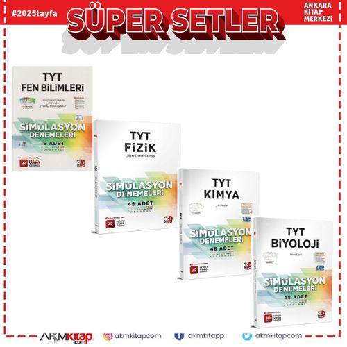 3D Yayınları TYT Fen Bilimleri Fizik Kimya ve Biyoloji Deneme Seti 4 Kitap