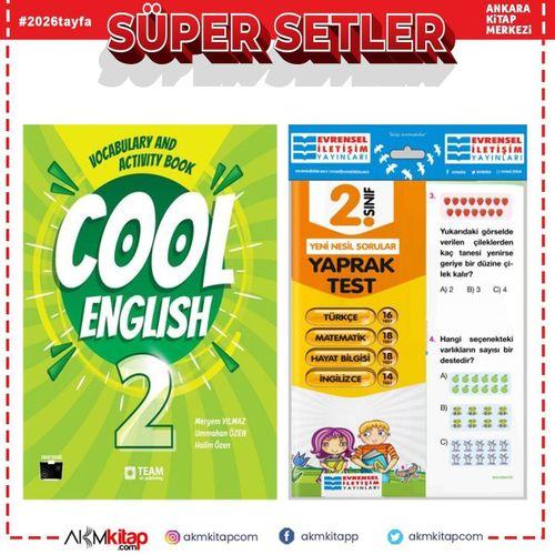 Team Elt 2. Sınıf Cool English Vocabulary and Activity Book ve Evrensel Tüm Dersler Yaprak Test Seti 2 Kitap