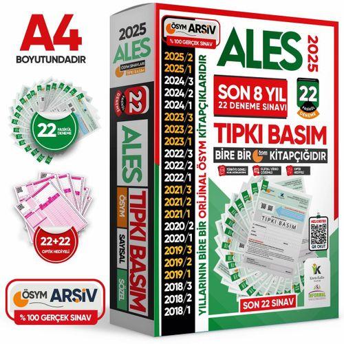 2025 ALES ÖSYM Tıpkı Basım EN EKONOMİK Çıkmış Soru 22li Deneme Paketi Video/PDF Çözüm Türkiye Geneli