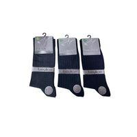 Beylice Desenli Bambu Dikişsiz Erkek Çorabı -sıkmayan Lastik- Tavşan Kulağı Kavrayan Topuk 12 Adet