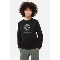Göktürk Arma Logo Baskılı Unisex Çocuk Siyah Sweatshirt