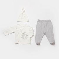 Bibaby Bibaby Biorganic Koala Jungle 3'Lü Bebek Takım 73315 Gri