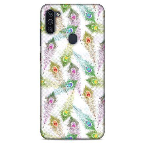 Samsung Galaxy M11 Kılıf Desenli Özel Seri Tüyler (23) Ultra Koruma Kılıfı