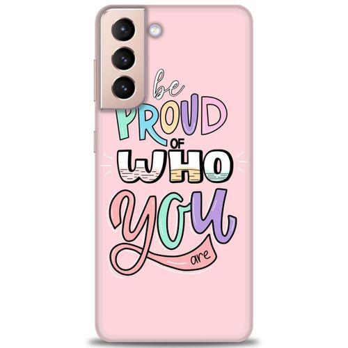 Samsung Galaxy S21 FE Kılıf HD Baskılı Kılıf - Who You + Tam Ekran Koruyucu