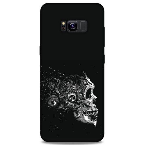 Lopard Samsung Galaxy S8 Plus Uyumlu Kılıf Tattoo's (9) Kılıf Beyaz Siyah