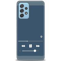 Samsung Galaxy A52s 5G Kılıf HD Baskılı Kılıf - Müzik Çalar + Tam Ekran Koruyucu
