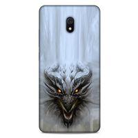 Xiaomi Redmi 8A Kılıf Dragons (11) Tam Koruma Beyaz Ejderha