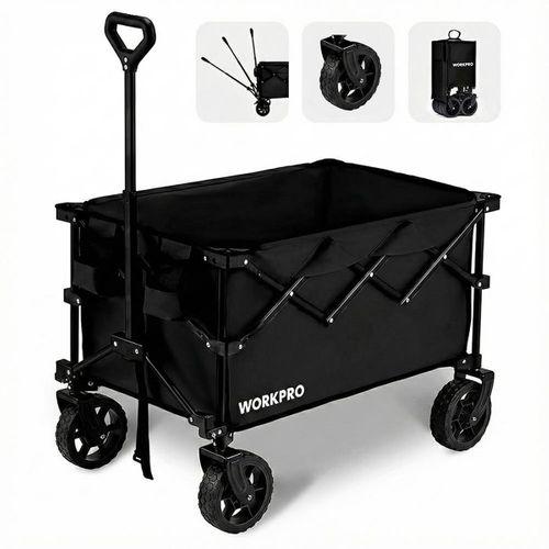 WORKPRO WP285015 80Kg 4 Tekerli Katlanabilir Ağır Hizmet Taşıma Arabası