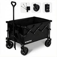 WORKPRO WP285015 80Kg 4 Tekerli Katlanabilir Ağır Hizmet Taşıma Arabası