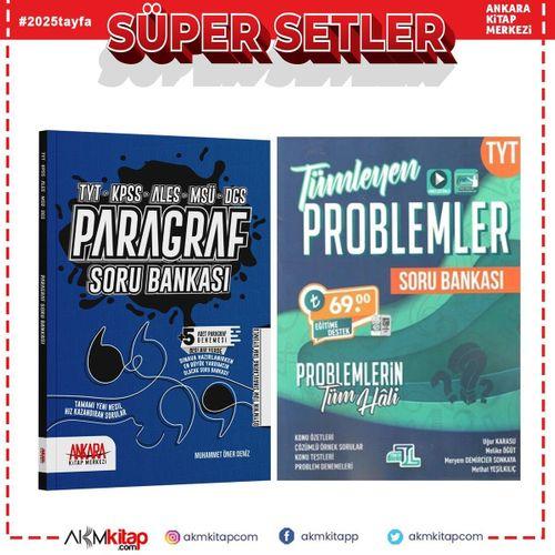 Tümler TYT Problemler ve AKM Paragraf Soru Bankası Seti 2 Kitap