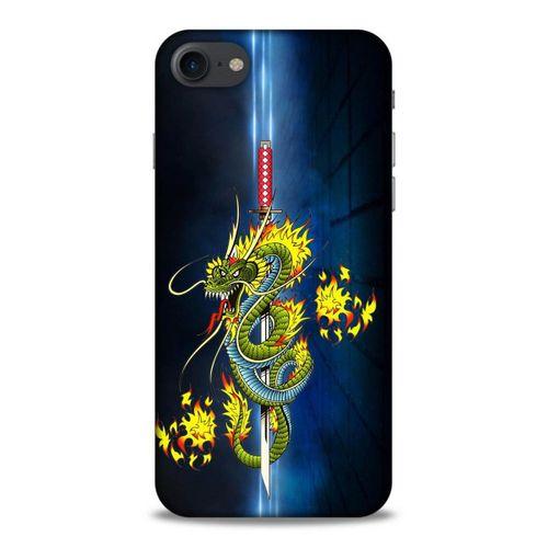 Lopard Apple Iphone 8 Uyumlu Kılıf Tattoo's (2) Kabı Ejderha Dövmesi