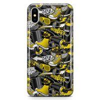 Apple iPhone X Kılıf Converse Freedom Arka Kapak Koruma Desenli Full Koruyucu