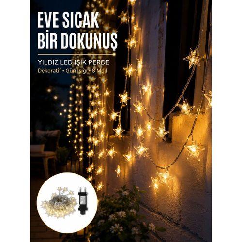 Yıldız Led Işık 5 Metre Dekoratif Aydınlatma Günışığı Yeni Nesil