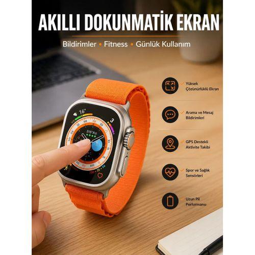 Akıllı Saat Uyku Ve Spor Takibi Yeni Nesil Bluetooth Bağlantılı Amoled Ekran