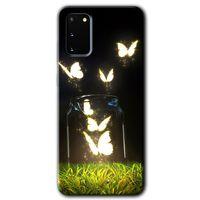 Galaxy S20 Kılıf HD Desen Baskılı Arka Kapak - Işıklı Kelebekler