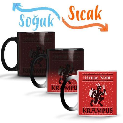 Grus Vom Krampus Sihirli Kupa Bardak Porselen