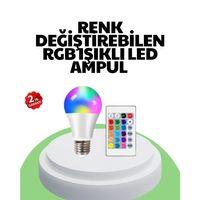 2025 Rgb Led Ampul Uzaktan Kumandalı Renkli Işık A Kalite