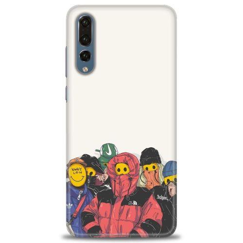 Huawei P20 Pro Kılıf HD Baskılı Kılıf - Adamlar + Tam Ekran Koruyucu