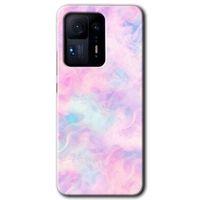 Mi Mix 4 Kılıf HD Desen Baskılı Arka Kapak - Pembe-Duman