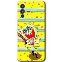 Potkal Hediye Fabrikası Vivo V23 5G Kılıf HD Desen Baskılı Arka Kapak - Aşık Sünger Bob