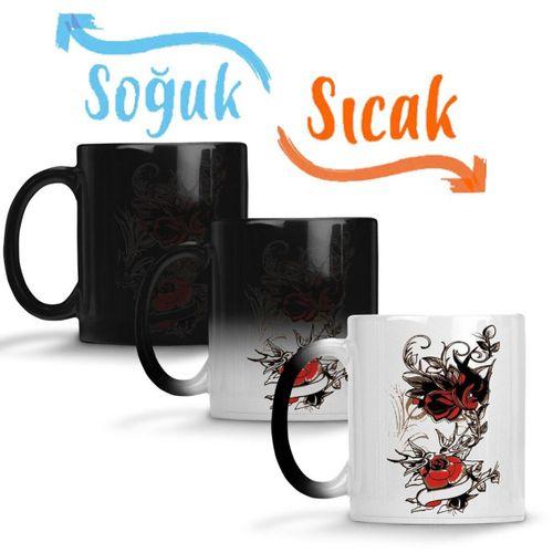 Rose Sihirli Kupa Bardak Porselen