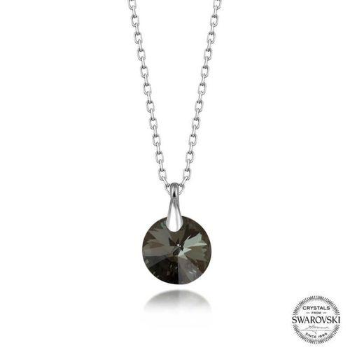 Swarovski Crystal İris Yeşil Taşlı Lucky Life 925 Ayar Gumuss  Lucky Life Lucky Life Kadın Kolye