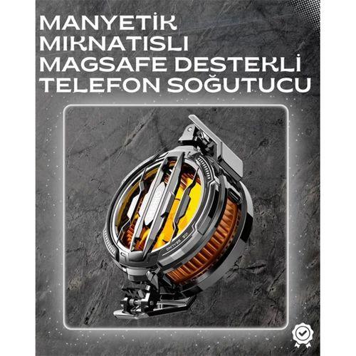 Led Işıklı Telefon Soğutucu | Ultra Sessiz Fan | Mıknatıslı Ve Atlı Bağlantı