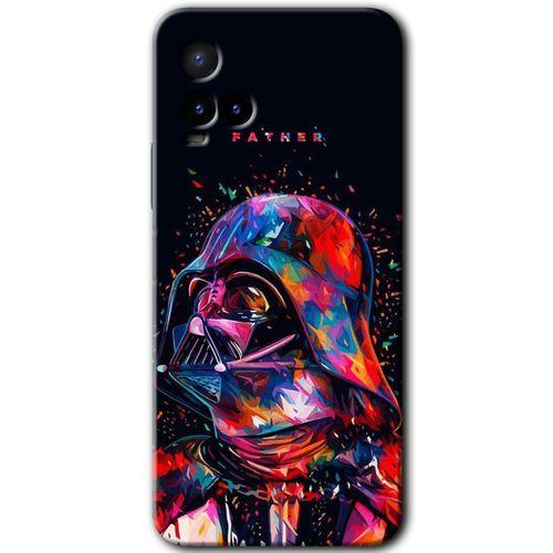 Potkal Hediye Fabrikası Vivo Y21 Kılıf HD Desen Baskılı Arka Kapak - Father Vader