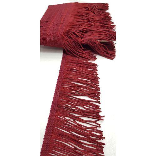 FdayAksesuar Bordo Saçak Şerit Püskül 1 Metre En 8 Cm