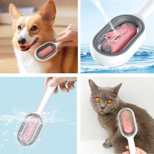 Su Hazneli Kedi ve Köpek Tüyü Toplamama Fırçası Su Hazneli Pet Tarağı