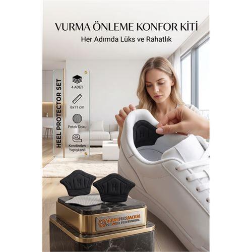 4'lü Ayakkabı Topuk Tamir Yaması - Yırtık Onarım, Vurma Önleyici ve Daraltma Konfor Pedi 718569