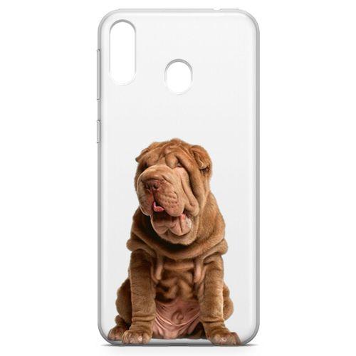 Samsung Galaxy M20 Kılıf Shar Pei Arka Kapak Koruma Desenli Full Koruyucu