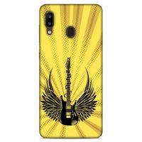 Lopard Samsung Galaxy A20 Uyumlu Kılıf Tattoo's (41) Tank Kılıf Gitar Dövmesi