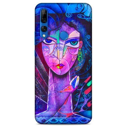 Lopard Huawei Y9 Prime 2019 Uyumlu Kılıf Sürreal Yüzler ♀ (47) Crystal Flex Kılıf Baskılı