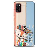Animax Kızılderili Tilki Samsung Galaxy A41 Kılıf Desenli Silikon